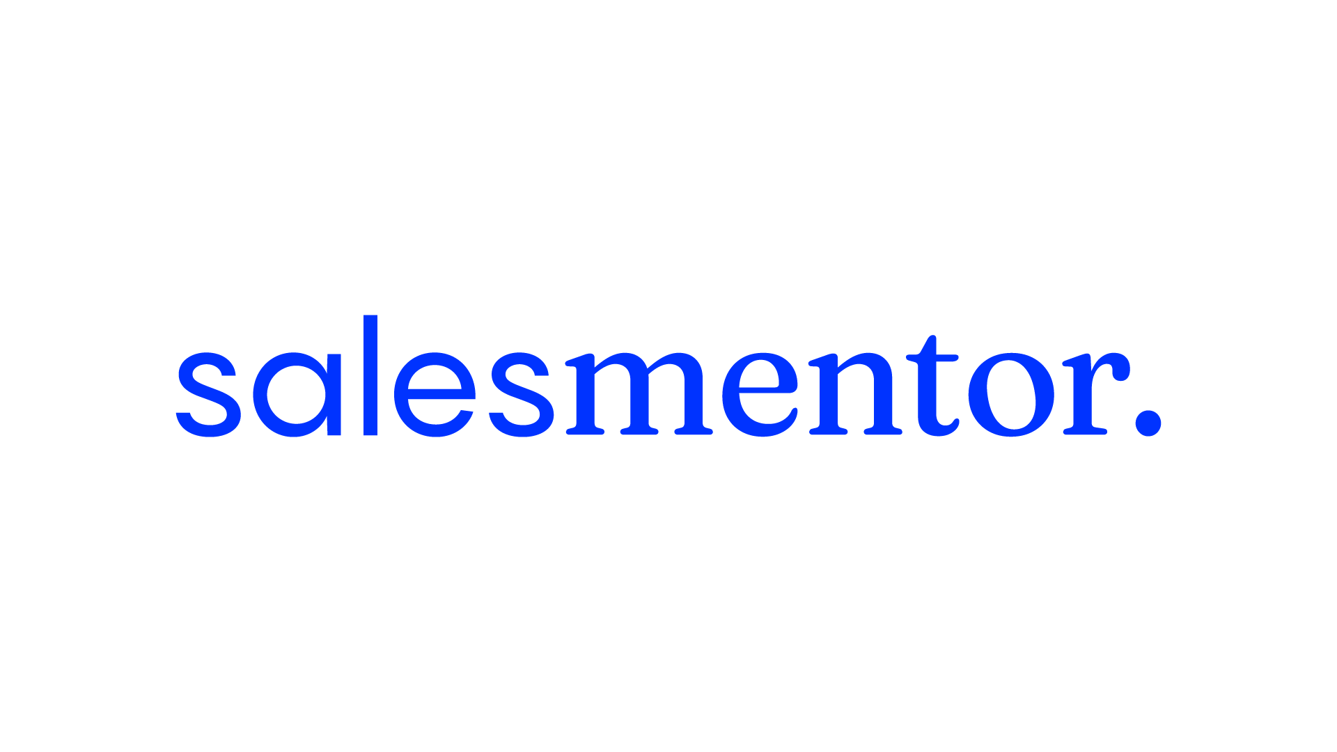 Salesmentor logo in blue text